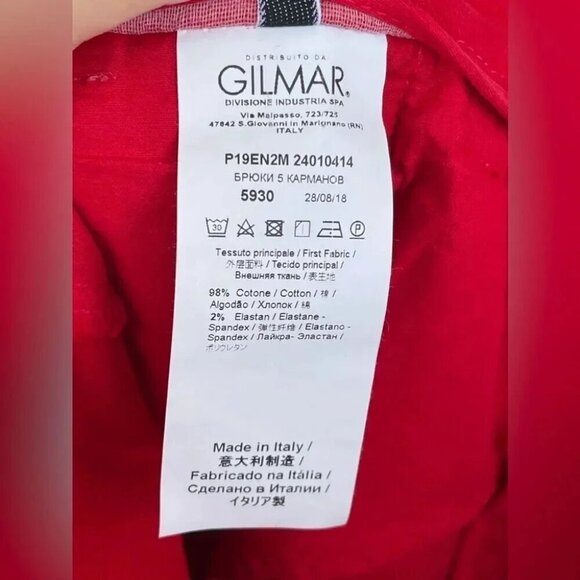 N°21  red capris jeans trousers size 26 - Picture 10 of 11